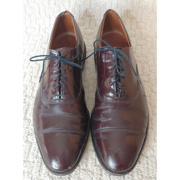 Allen Edmonds Brown Leather Bond Street Cap Toe Oxfords Shoes Mens 11 main image 11